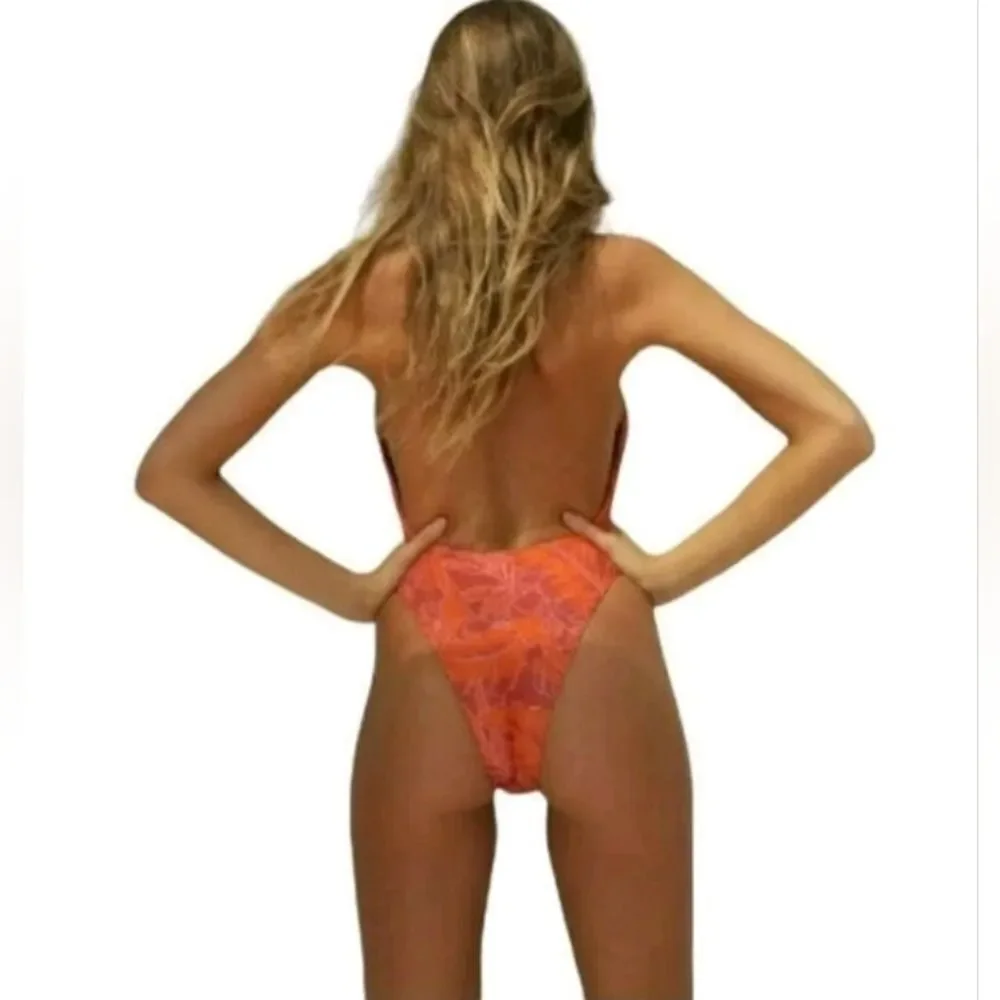 NWT Stone Fox Swim X Free People Small Red Azalea One Piece Bathing Suit